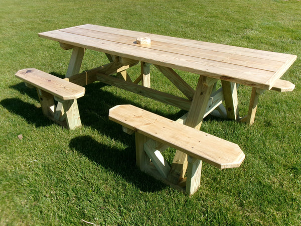 8ft Split Bench Table