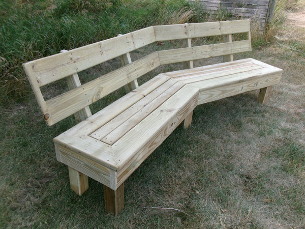 8ft Curved Bench