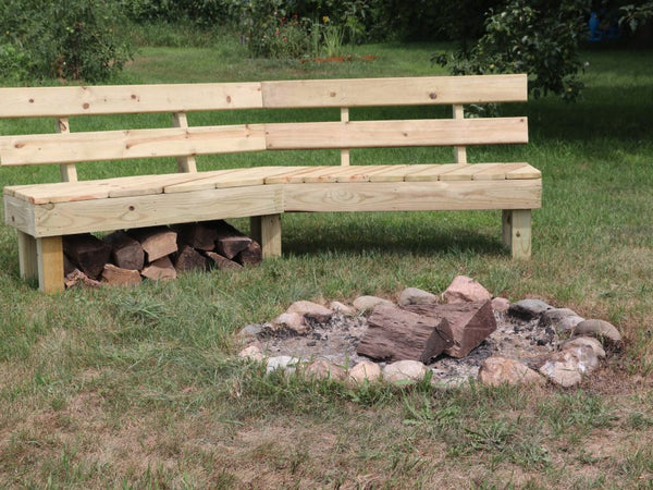 8ft Curved Bench